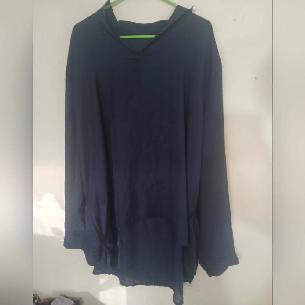 Source Unknown Navy Long Sleeve Top (0324)